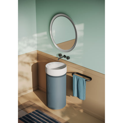 Meuble rond H72 cm pour vasques à poser Opera