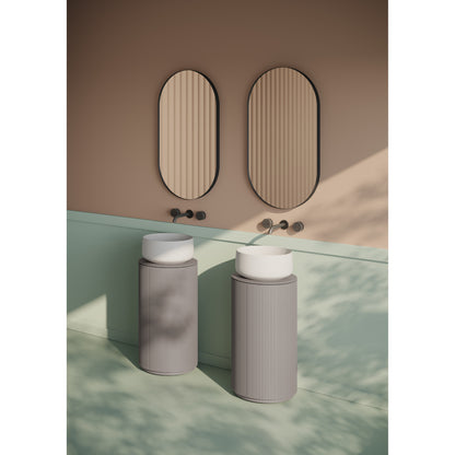 Meuble rond H72 cm pour vasques à poser Opera