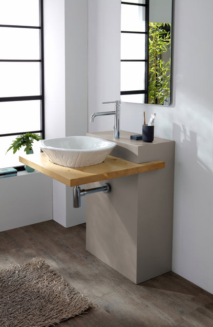 HOLZSCHRANK MIT TRIPPBAREM ABLAGE