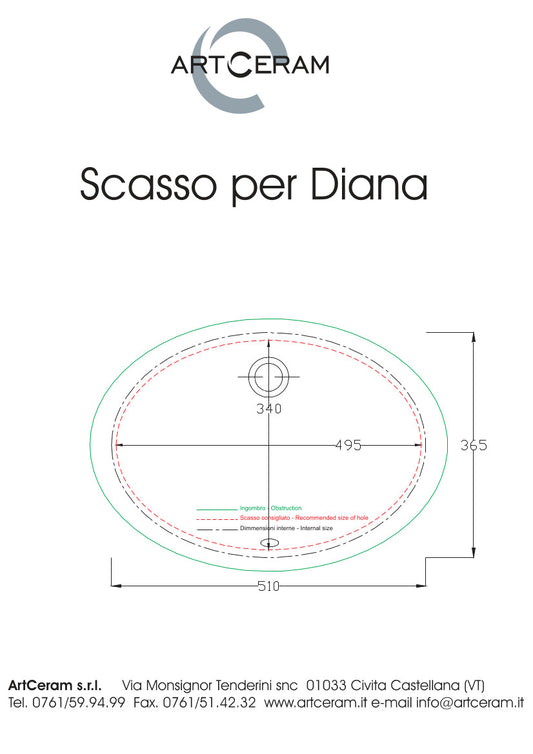 Diana Unterbauspüle 57x40 cm