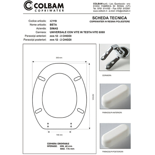 Alfa/Beta-kompatibler Toilettensitz