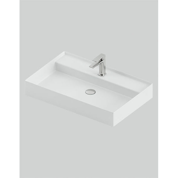 Lavabo suspendu/à poser 75 x 48 cm à marches