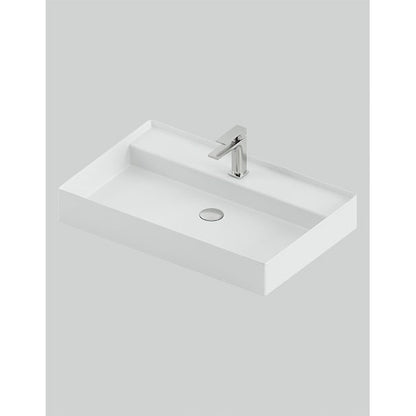 Lavabo suspendu/à poser 75 x 48 cm à marches