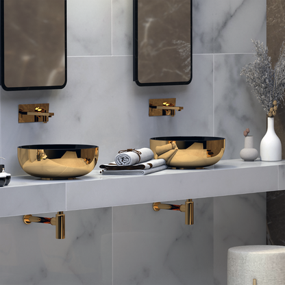 Vasque à poser sphérique 44x17 cm