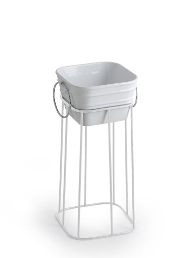 HOHE, STEHENDE METALLKUPFER-WASCHBECKENKONSTRUKTION