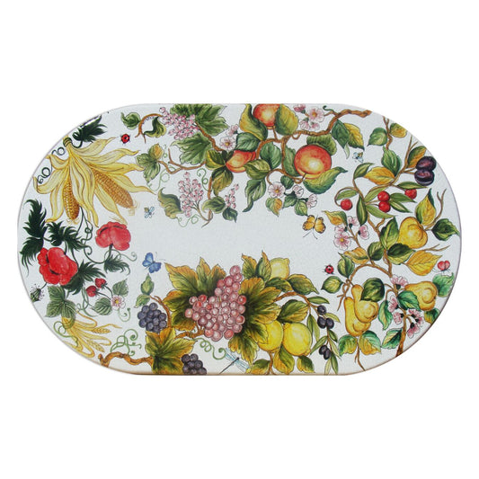 Tavolo in pietra lavica ovale Inglese