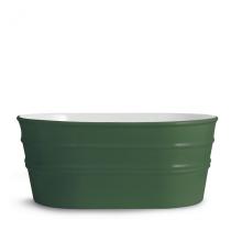 Oval Aufsatzbecken/wandhängend waschbecken Tinozza Glänzen Englisch Grün