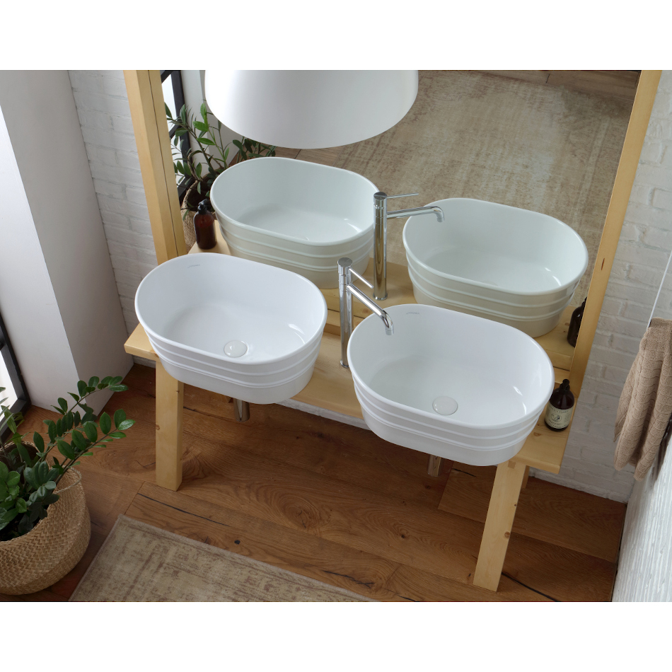Holzmöbel für Waschbecken Tinozza cm 121x193 Tela